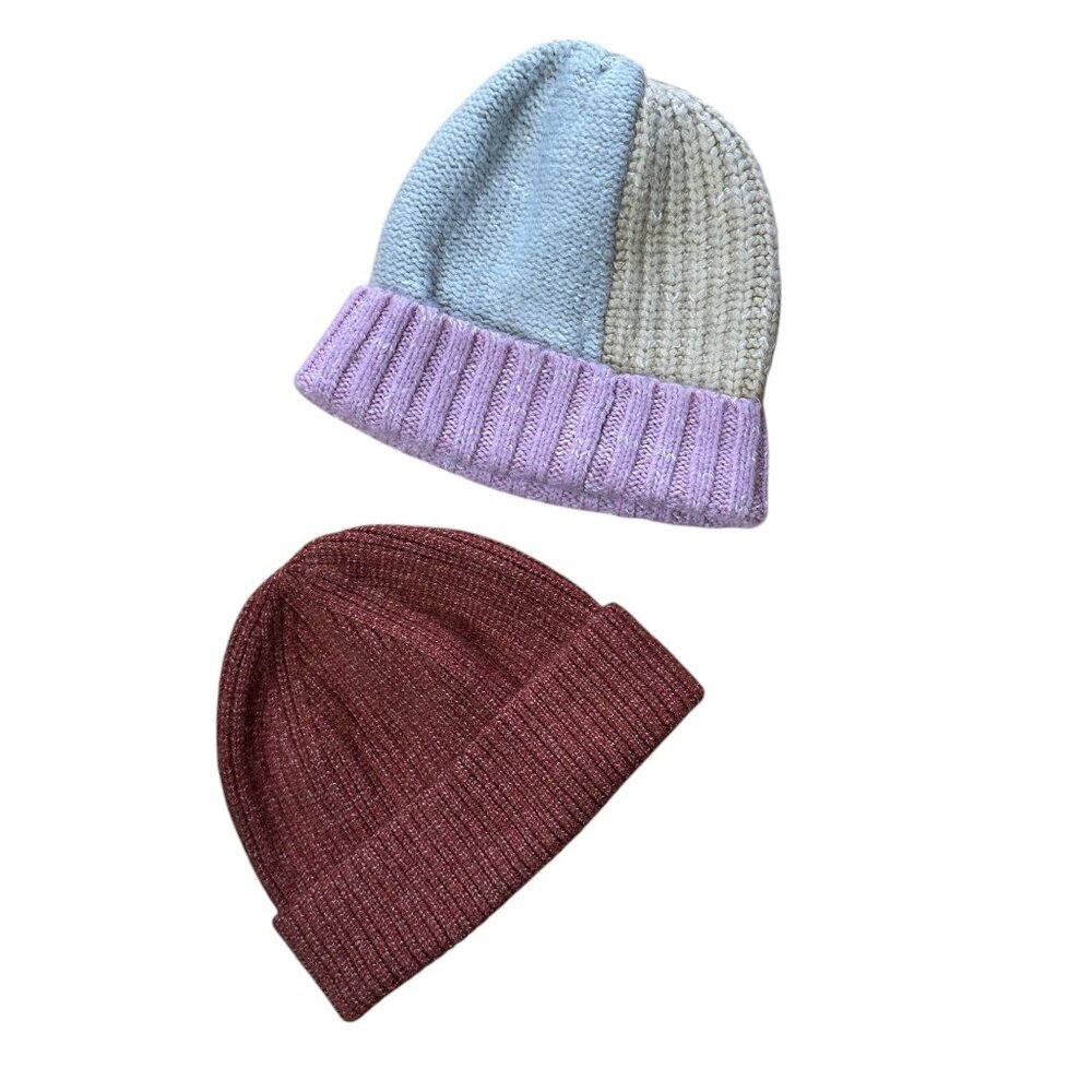 Set Of 2 Universal Thread Super Soft Beanie Hat C… - image 1